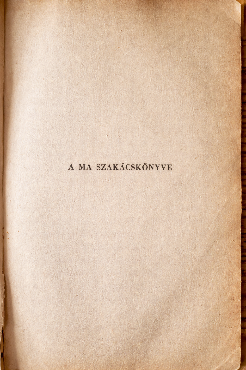 The Cookbook Without a Cover